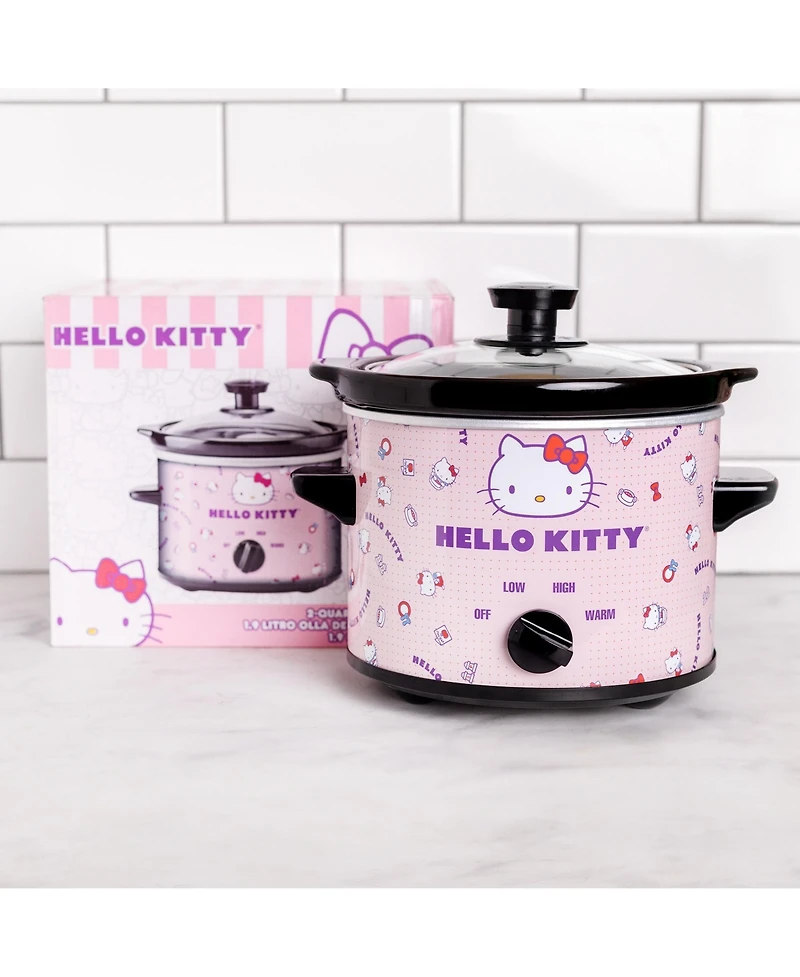 Uncanny Brands Hello Kitty 2qt Slow Cooker - Cook With Your Favorite Kitty Character