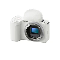 Sony Alpha ZVE10 Ii | Aps-c Interchangeable Lens Mirrorless | Designed for Content Creators | Body Only | White