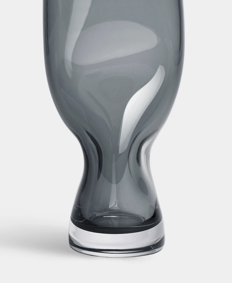 Orrefors Squeeze Blue Gray Vase