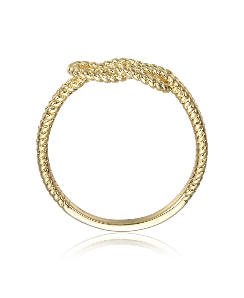 14K Gold Plated/White Plated Cubic Zirconia Cocktail Ring