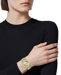 Versace Women's Swiss Greca Sphere Two-Tone Stainless Steel Bracelet Watch 35mm