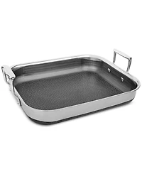 Livwell DiamondClad 14" x 12" Hybrid Nonstick Stainless Steel Roasting Pan with Rack