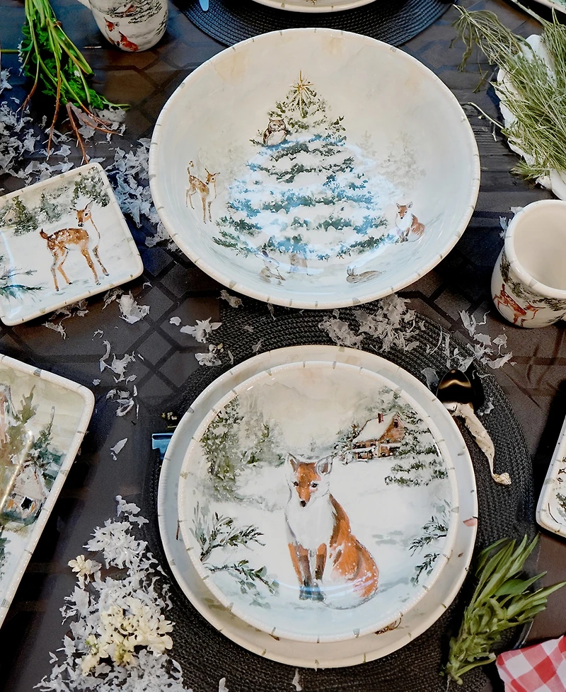 Certified International Winter's Frost Soup Bowls, Set of 4
