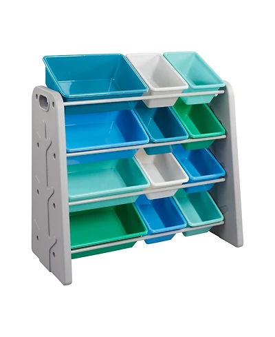 ECR4Kids Tree Storage Organizer with 12 Bins, Earthtone, 1