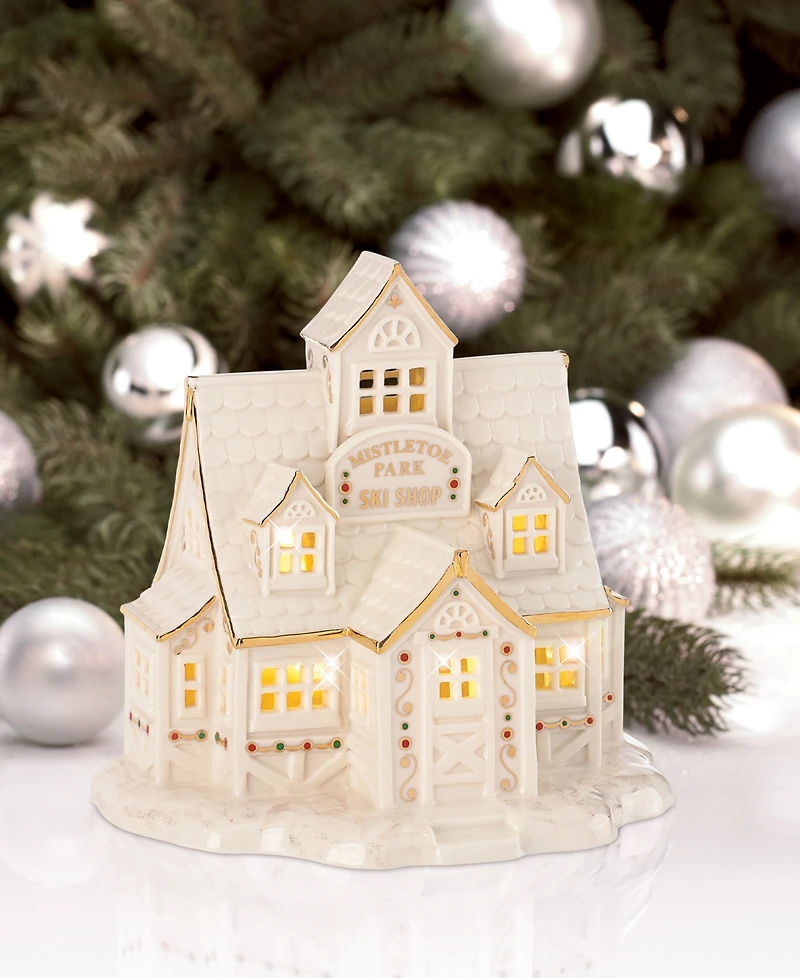 From The Vault! Lenox Mistletoe Park Ski Shop, Exclusively at Macy's
