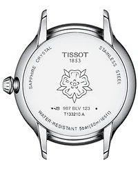 Tissot Women's Swiss Odaci-t Diamond (1/20 ct. t.w.) Blue Leather Strap Watch 33mm