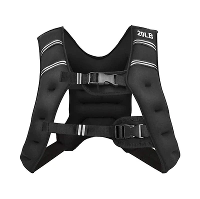 Sugift Training Weight Vest Workout Equipment with Adjustable Buckles and Mesh Bag-20 lbs