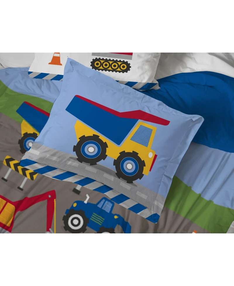 Sunny Side Up Construction Zone Bed Set