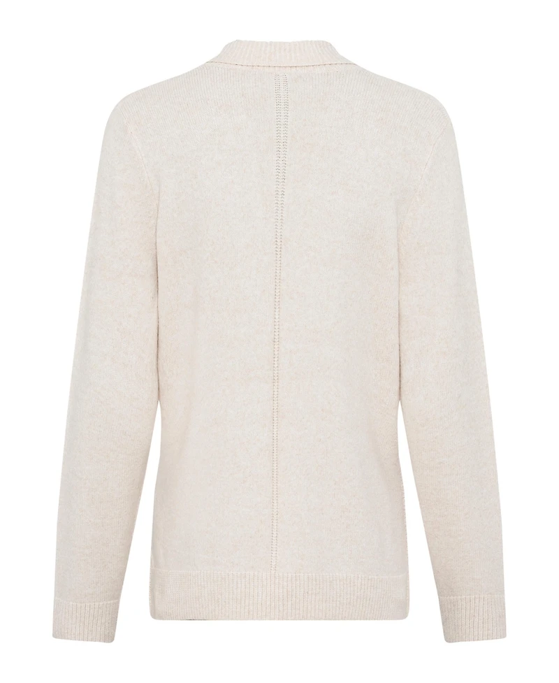 Olsen Women's Melange Rib Knit Button Cardigan
