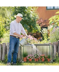 47.5 x 21.5 x 24 Inch Mini Greenhouse with Roll-up Zipper Door