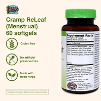 Cramp ReLeaf (Menstrual) Softgels 60 ct. Herbs Etc.