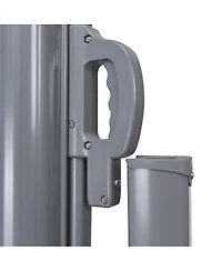 Sugift 118.5 x 63 Inch Patio Retractable Folding Side Awning Screen Privacy Divider