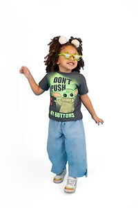 Star Wars Boys The Mandalorian Yoda T-Shirt and Mesh Shorts Outfit Set