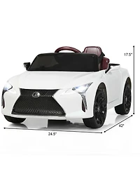 Lexus LC500 Licensed Kids 12V Ride Remote Control Electric Vehicle