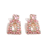 Sohi Women's Pavement Drop Earrings