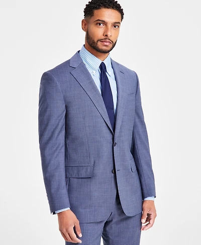 B by Brooks Brothers Men's Classic-Fit Wool Blend Suit Separates Jacket