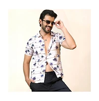 Men's Ivory White Desert Palm Shirt