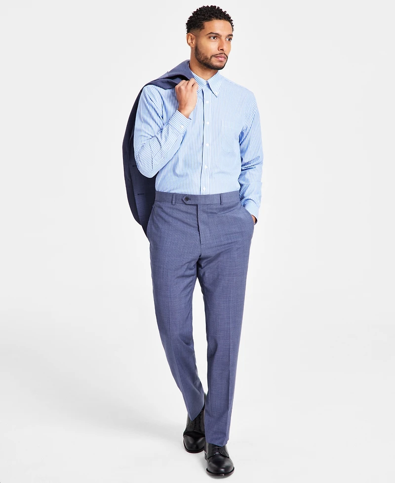 B by Brooks Brothers Men's Classic-Fit Wool Blend Suit Separates Pant