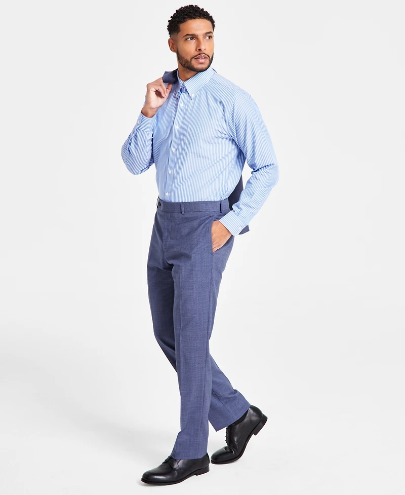 B by Brooks Brothers Men's Classic-Fit Wool Blend Suit Separates Pant