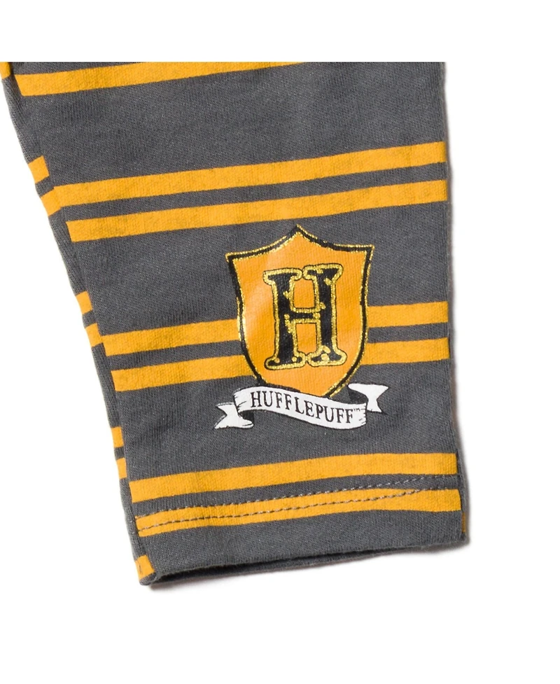 Harry Potter Baby Boys Gryffindor Hufflepuff Ravenclaw Baby Bodysuit Pants and Hat 3 Piece Outfit Set Newborn to
