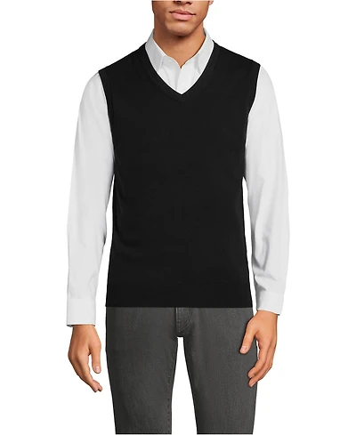 Lands' End Men's Fine Gauge Cotton Vest