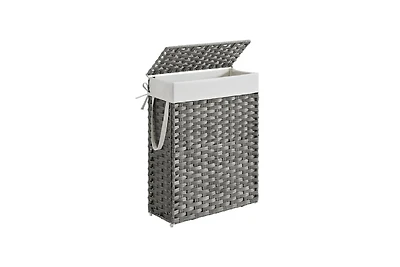 Slickblue Slim Laundry Hamper with Lid Compact and Stylish for Efficient Storage