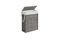 Slickblue Slim Laundry Hamper with Lid Compact and Stylish for Efficient Storage
