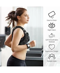 30LBS Workout Weighted Vest with Mesh Bag Adjustable Buckle-30 lbs