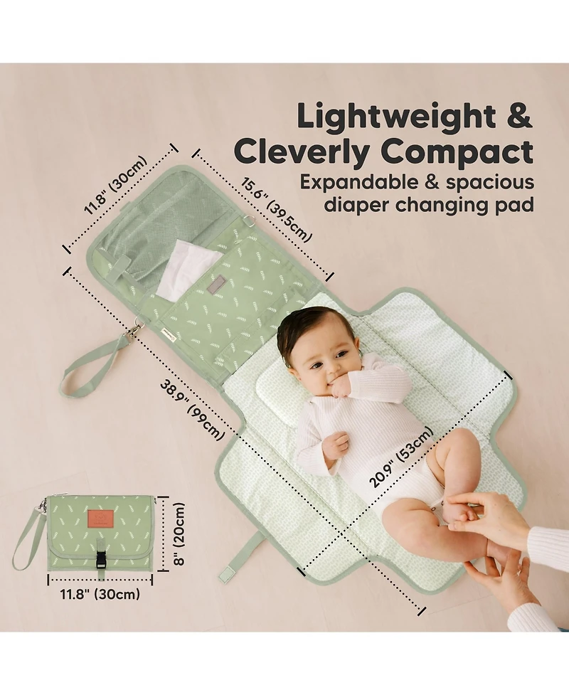 KeaBabies Ezee Diaper Changing Pad, Portable Mat, Waterproof Foldable Pad