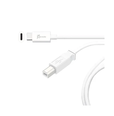 j5create JUCX11 USB2.0 Type-c to Type-b Cable, 6ft