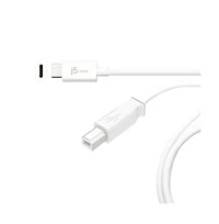 j5create JUCX11 USB2.0 Type-c to Type-b Cable, 6ft