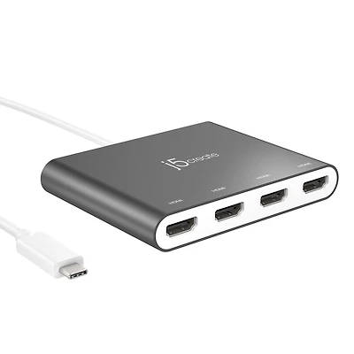 j5create JCA366 Usb Type-c To 4 Port Hdmi Multi-Monitor Adapter