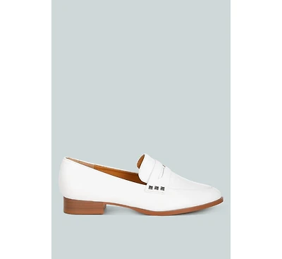 Rag & Co Patent Pleather Penny Loafers Women