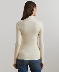 Lauren Ralph Ribbed Turtleneck Sweater