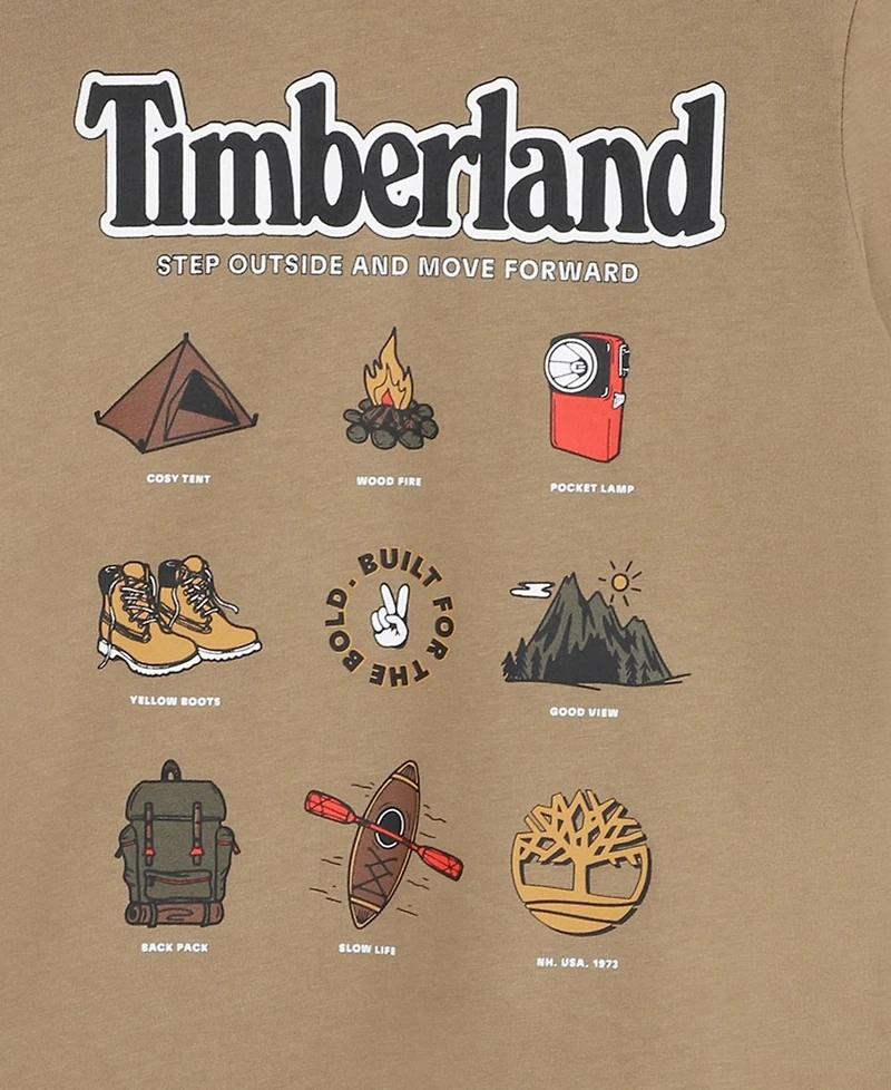 Timberland Big Boys Long-Sleeve Step Outside Graphic T-Shirt