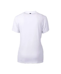 Cutter & Buck Women's White Louisville Cardinals Forge Stretch Blade V-Neck Top