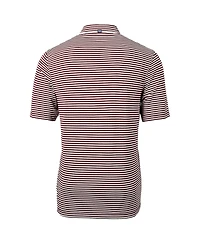 Cutter & Buck Men's Maroon Arizona State Sun Devils Throwback Logo Virtue Eco Pique Stripe Polo