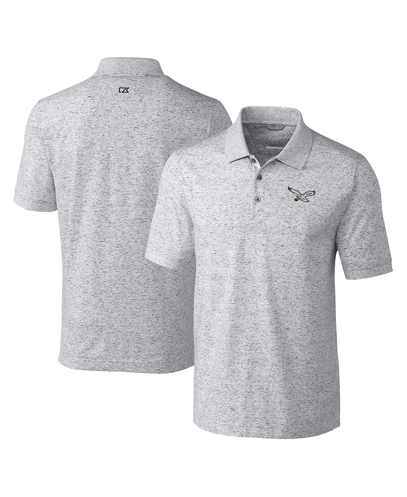 Cutter & Buck Men's Philadelphia Eagles Advantage Tri-Blend Space Dye Polo