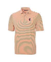 Cutter & Buck Men's Florida Gators Swinging Gator Virtue Eco Pique Stripe Polo