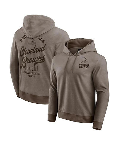 Darius Rucker Collection by Fanatics Men's Brown Cleveland Browns Tonal Knit Pullover Hoodie