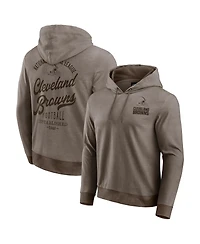 Darius Rucker Collection by Fanatics Men's Brown Cleveland Browns Tonal Knit Pullover Hoodie