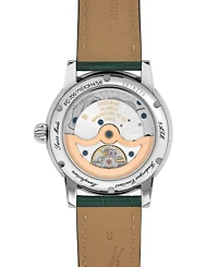Frederique Constant Men's Swiss Automatic Classic Moonphase Date Manufacture Green Leather Strap Watch 40mm