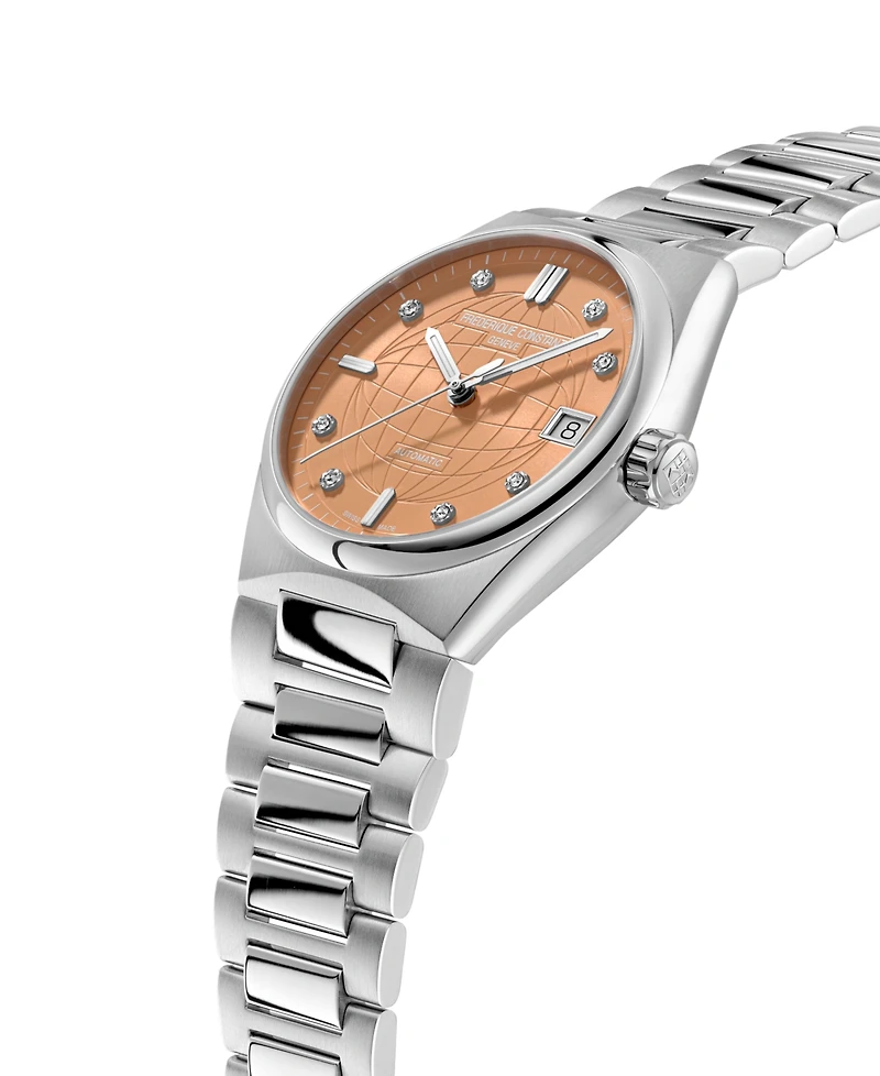 Frederique Constant Women's Highlife Automatic Stainless Steel Bracelet Watch 34mm