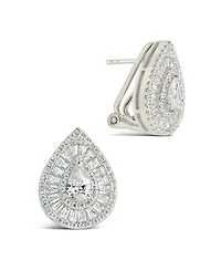 Sterling Forever Scarlett Cubic Zirconia Teardrop Stud Earrings