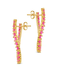 Sterling Forever Maria Elena Cubic Zirconia Statement Stud Earrings
