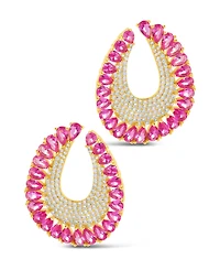 Sterling Forever Maria Elena Cubic Zirconia Statement Stud Earrings