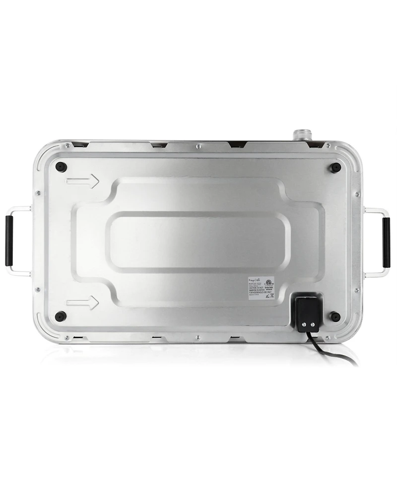MegaChef 3-in-1 Electric Chaffing Buffet Server and Warming Tray with Triple 2.63 Quart Trays and 8.6 Quart Baking Pan