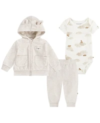Huggies Baby Boys Jacket, Bodysuit and Pants, 3-Piece Set