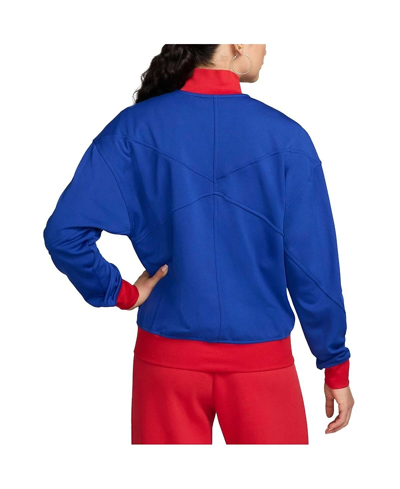 Nike Women's and Men's Royal Usmnt 2024 Academy Pro Anthem Full-Zip Jacket