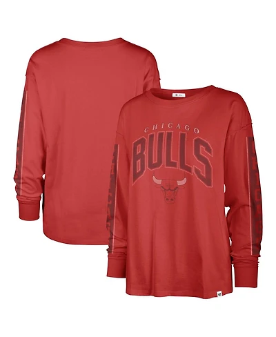 '47 Brand Women's Red Chicago Bulls Tomcat Long Sleeve T-Shirt